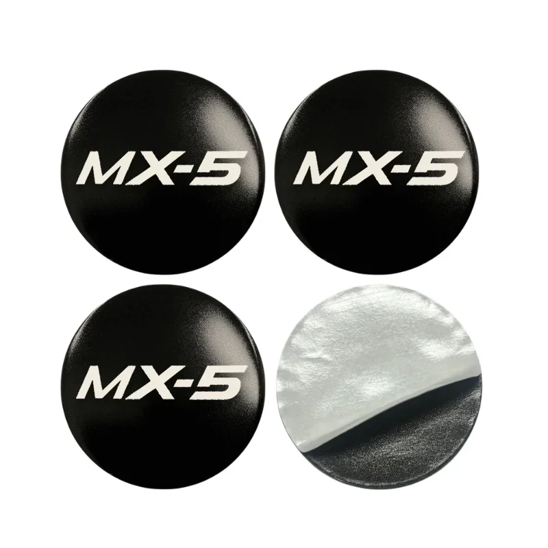 56/60/65mm Car Wheel Center Hub Stickers Covers for Mazda MS MX5 MX30 Premacy RX7 RX8 Skyactiv ATENZA AXELA Demio Decoration