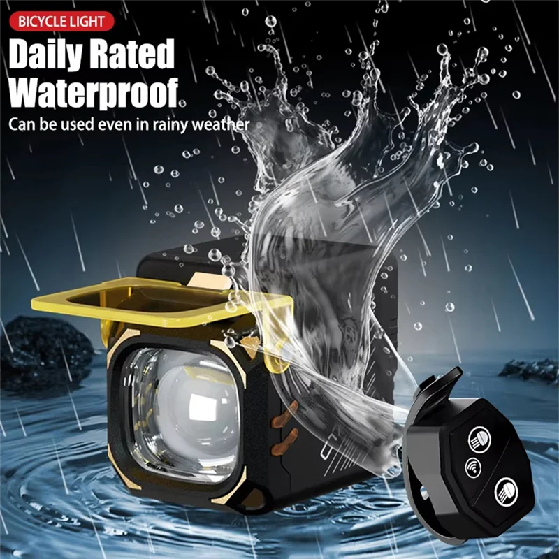 

Shoppingsports Ultra Bright Bicycle Light Rechargeable Wireless Remote Control Front Lamp MTB Bike For Night Riding Cycling Acce
