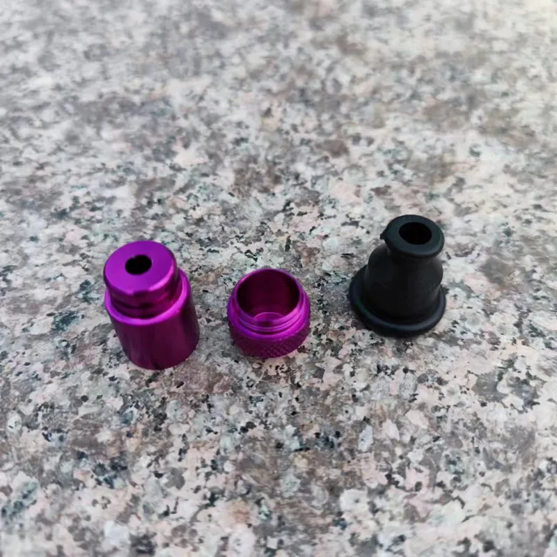 5pcs random color Mini Smoke Metal Nipple Tube Creative Smoking Tube Filter Tobacco Tube Portable Smoke Narguile Mouth
