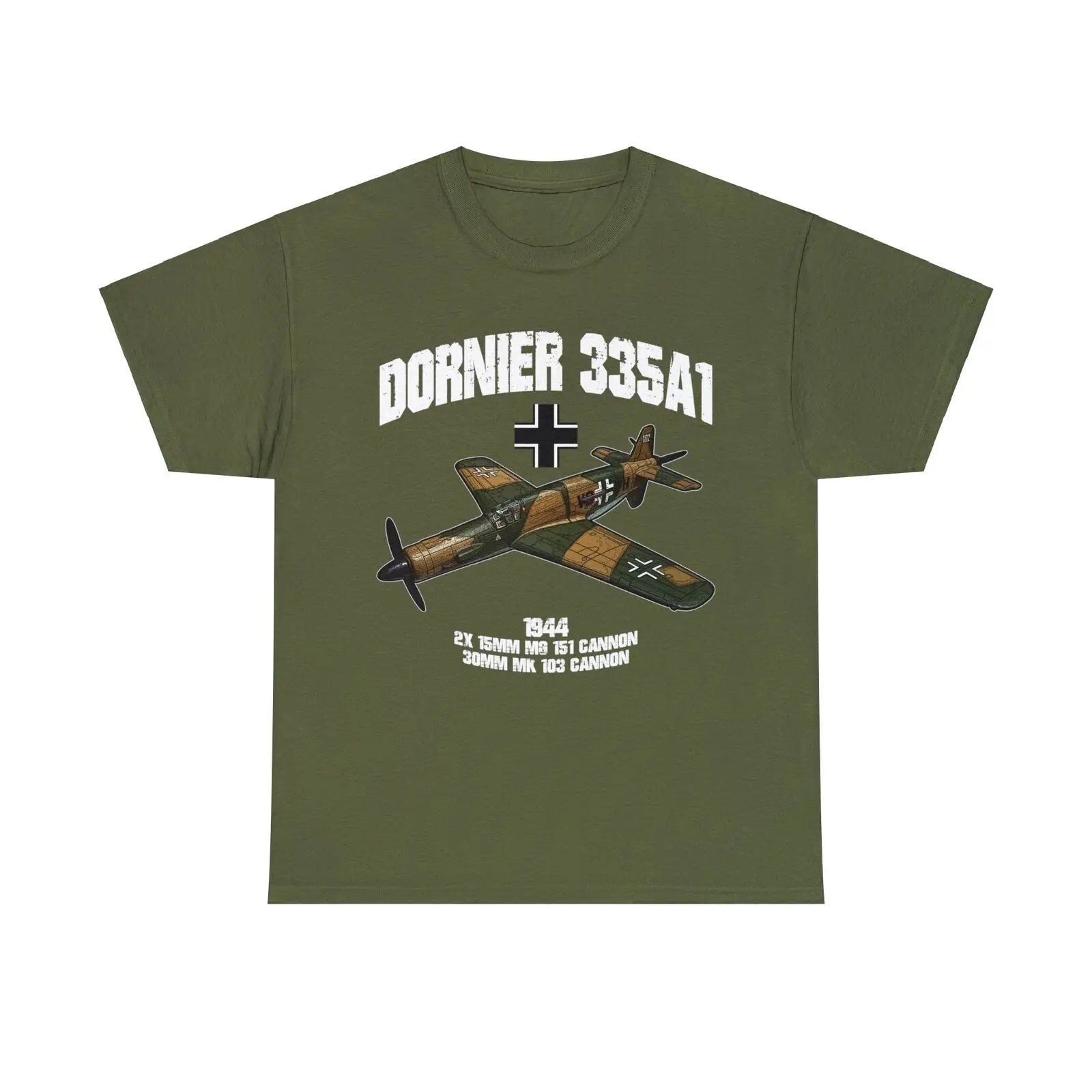 WWII German Dornier Do 335 A-1 Pfeil (Arrow) Fighter T-Shirt 100% Cotton O-Neck Short Sleeve Summer Casual Mens T-shirt