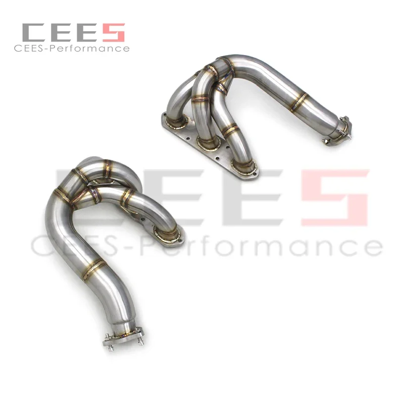 CEES Lengthening Exhaust manifold For Porsche Boxster/Cayman 987.2 2008-2012 Car Exhaust System Stainless Steel Exhaust Pipe