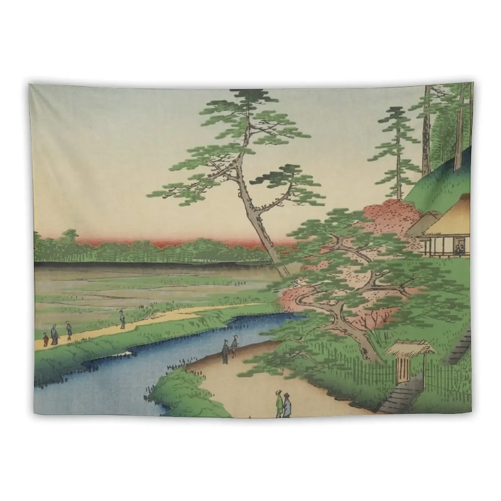 

Spring Trees on Aqueduct Ukiyo-e Japanese Art Tapestry Home Decorating Room Decorations Aesthetics Tapestry