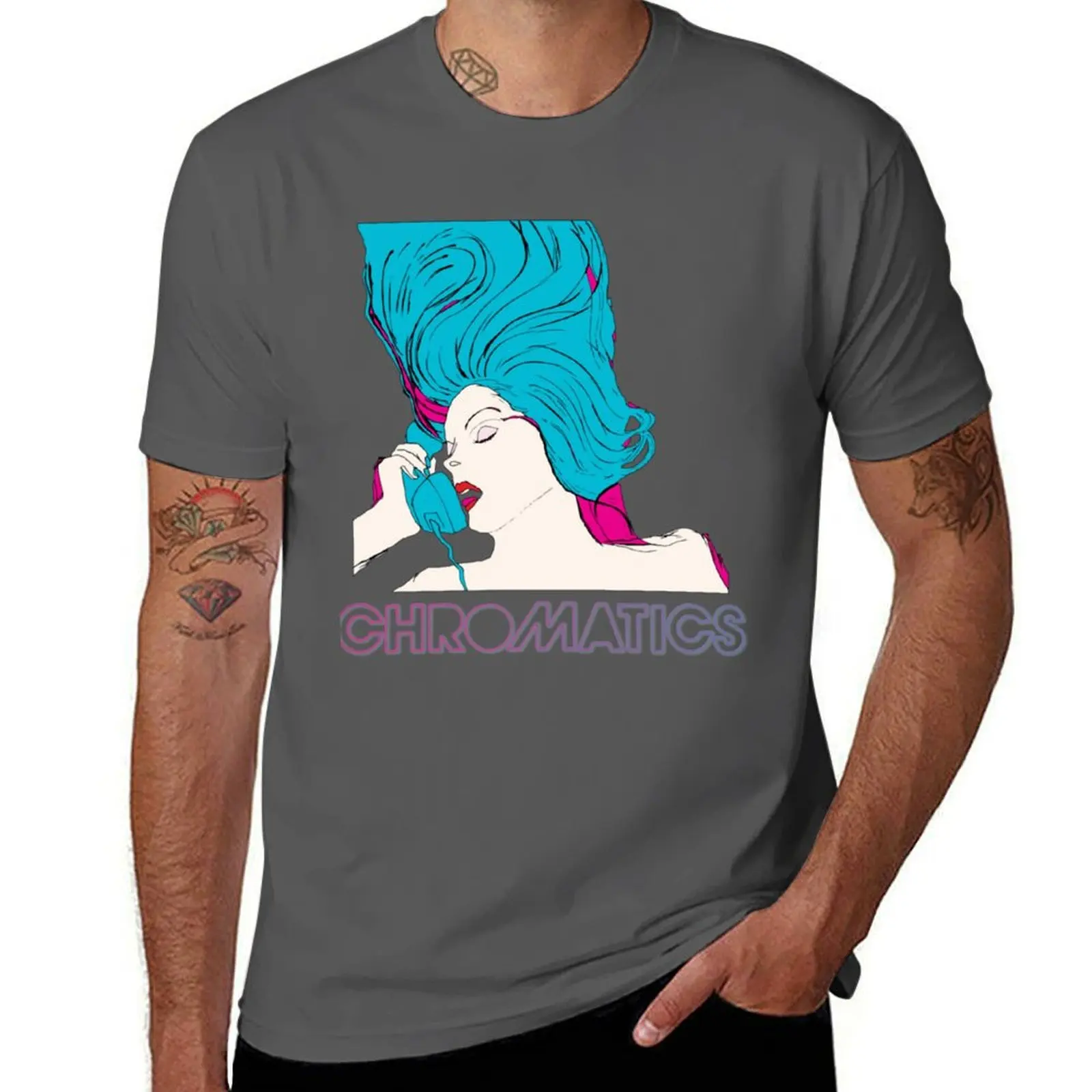 

Chromatics Band Classic T-Shirt Holiday Casual Short Sleeve Top