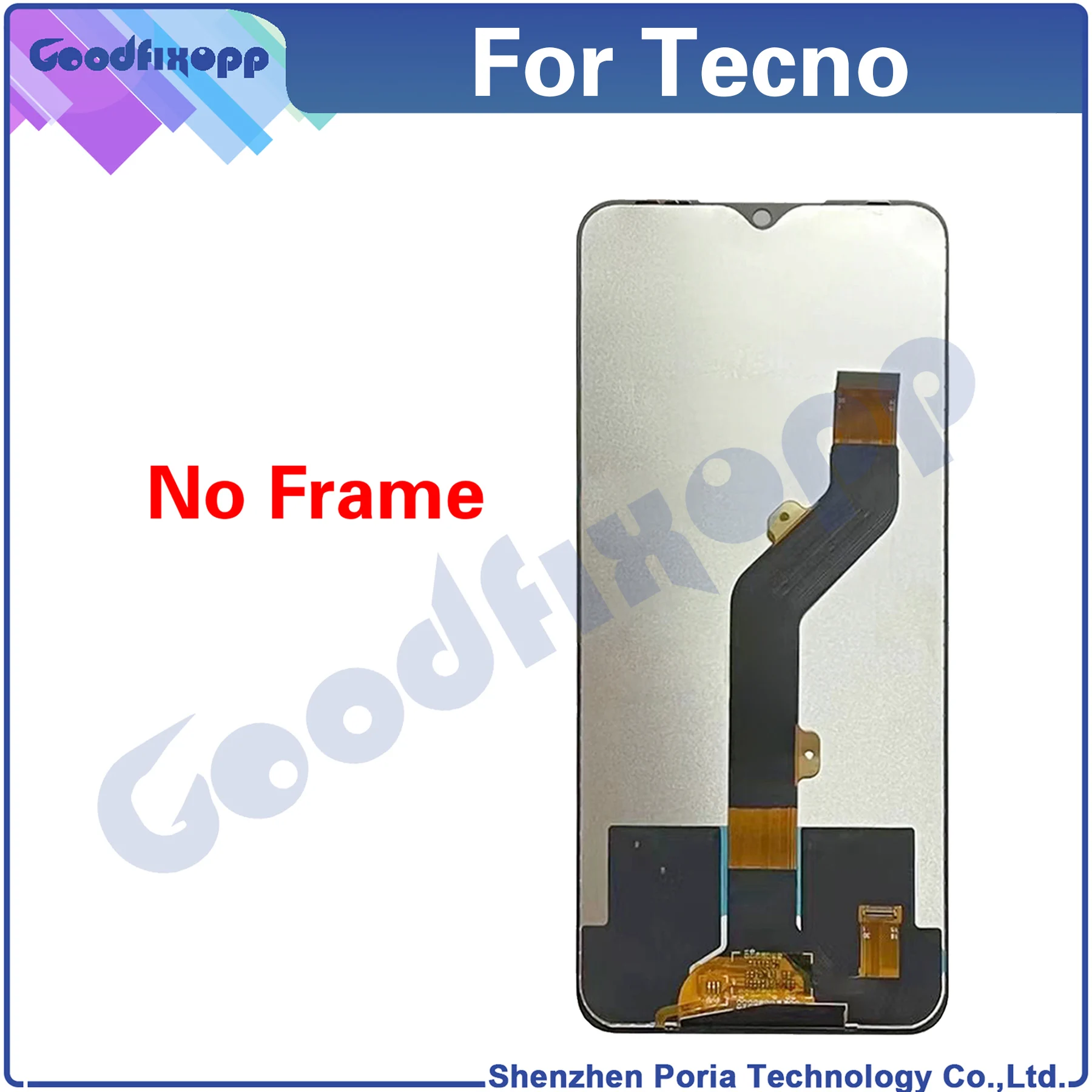 For Tecno Pouvoir 4 Pro LC7 LC8 Pouvoir4Pro Pouvoir4 LCD Display Touch Screen Digitizer Assembly Repair Parts Replacement