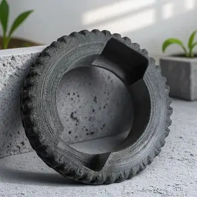 

Tire Themed Resin Business Card Holder for Desk Car Decor Countertop Card Organizer Wheel Accessory Gift