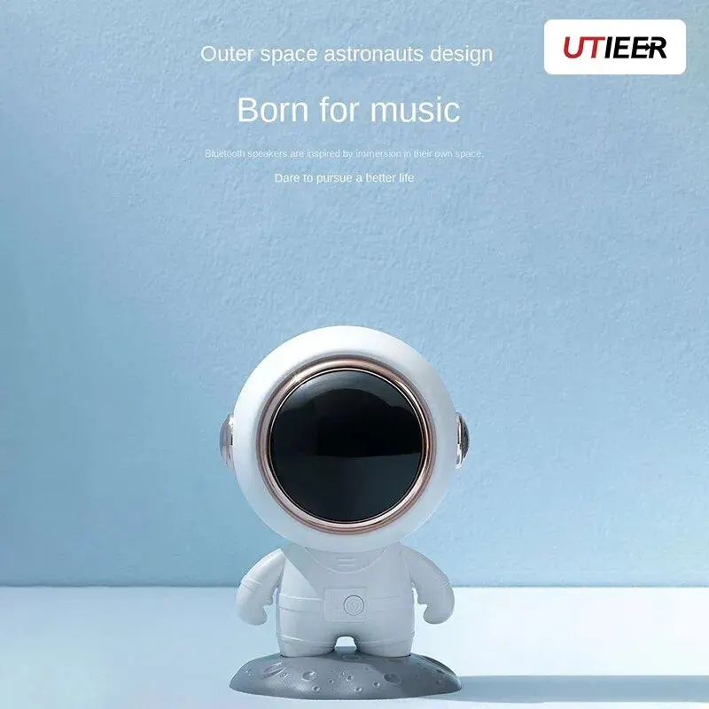 Astronaut Bluetooth Audio Astronaut High-definition Portable Dual Gang Small Steel Cannon Desktop Decoration Bluetooth Speaker
