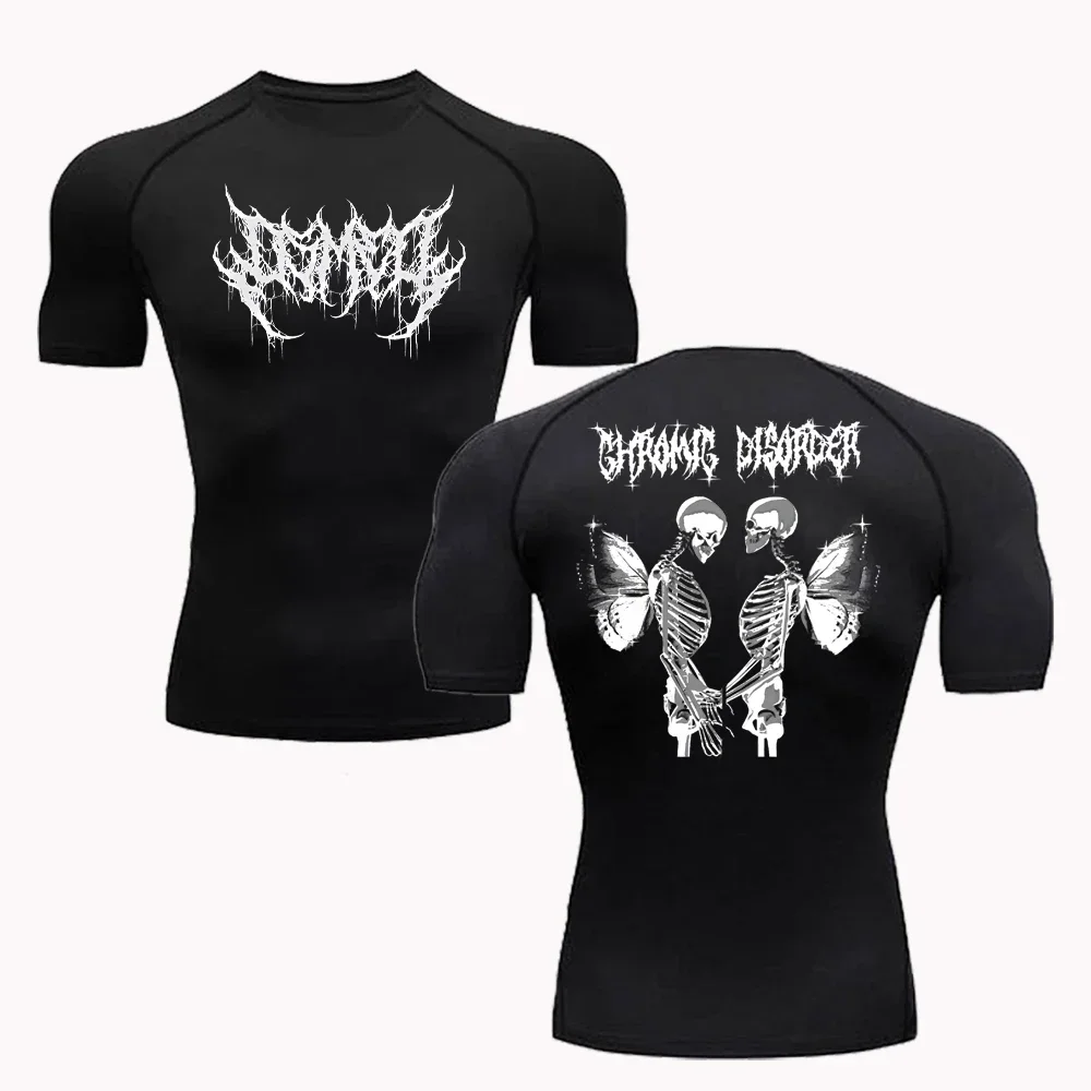 

Модная дышащая Футболка с принтом для бега, Мужская быстросохнущая эластичная Спортивная одежда для фитнеса, Спортивная компрессионная футболка с короткими рукавами для спортзала