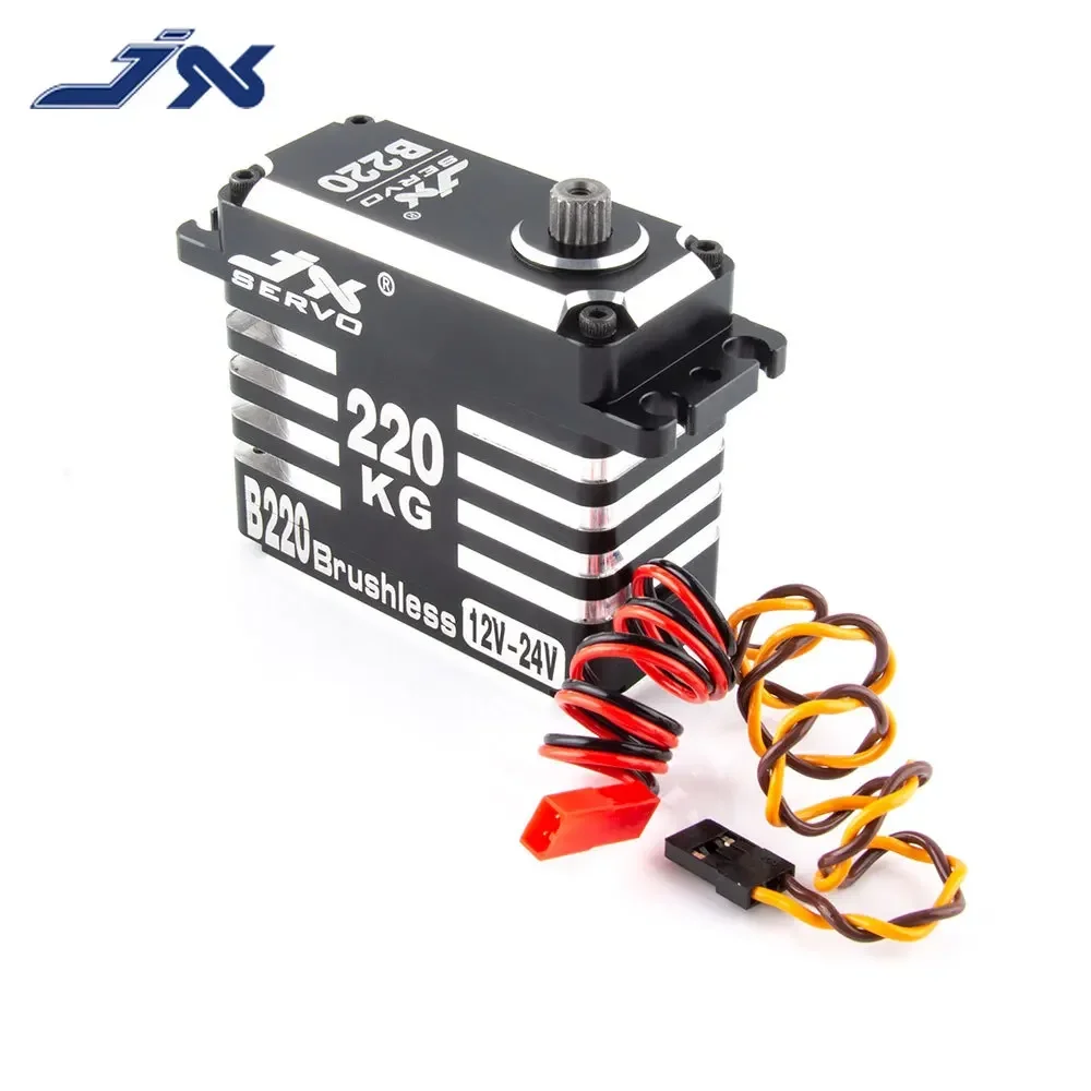 JX B220 215 كجم عزم دوران عالي بدون فرش أجهزة رقمية CNC ميتال جير 180 درجة 12 فولت-24 فولت الجهد العالي لسيارة RC روبوت الذراع الصناعي #3