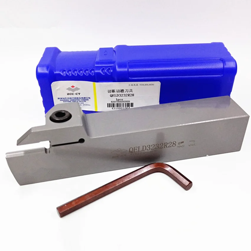 QELD2525R16/QELD2525R25/QELD3232R28/QELD3232L28 ZCC.CT Cutting Grooving tools External Turning Tool For 8.00mm inserts 1pcs/box