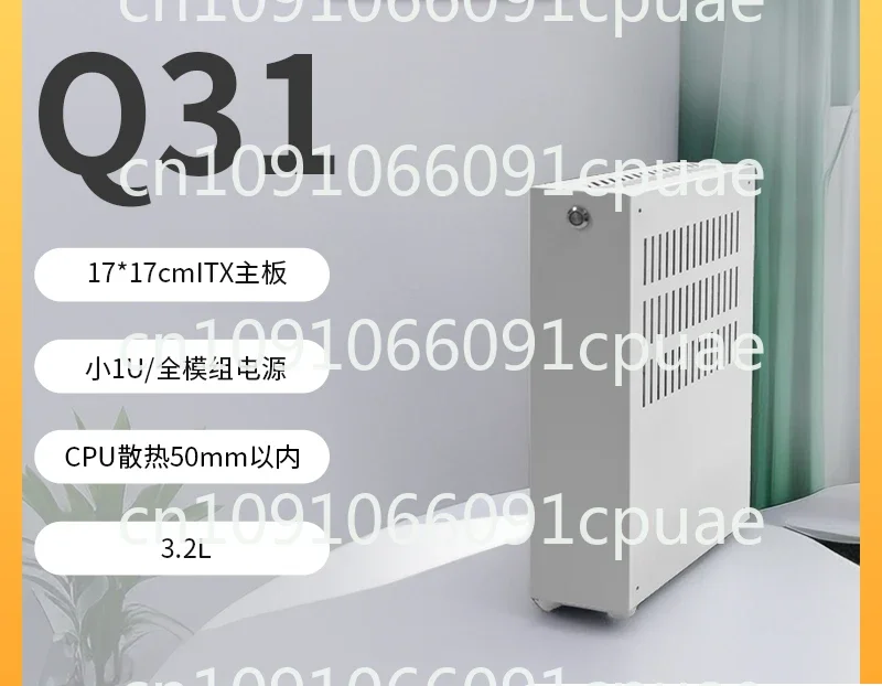 Q31 Metal Mini Itx Core Display Small Chassis Small 1U Power Supply Portable Compact Small Chassis Non-K66