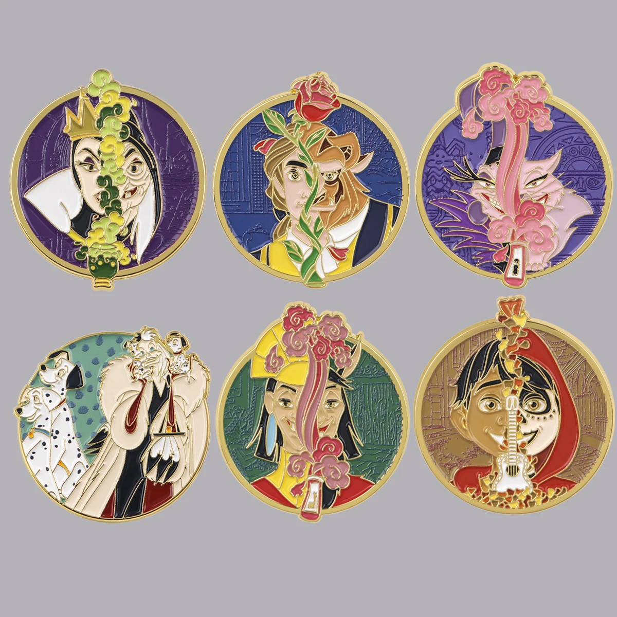 الأشرار مضحك دبوس المينا ، بروش فيلم أنيمي ، دبابيس طية صدر ، شارة على ظهره ، اكسسوارات الملابس ، هدايا المجوهرات الأزياء