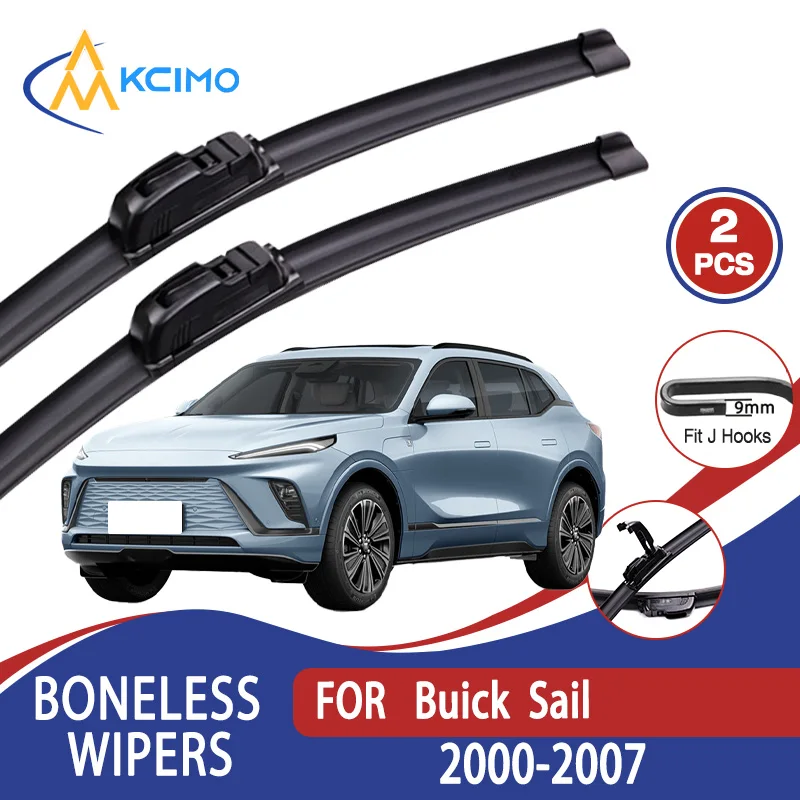 

For Buick Sail 2000-2007 Car Wiper U-type Soft Rubber Boneless Wiper HD Quiet Durable Automotive Wiper 18"+18"