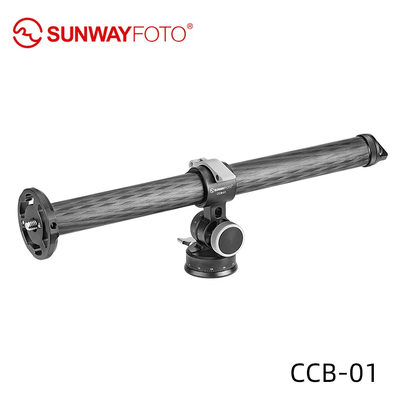 SUNWAYFOTO CCB-01 32mm Carbon Tripod Overhead Arm with 2-way Head kit DSLR Overhead Mount for Horizontal Shooting