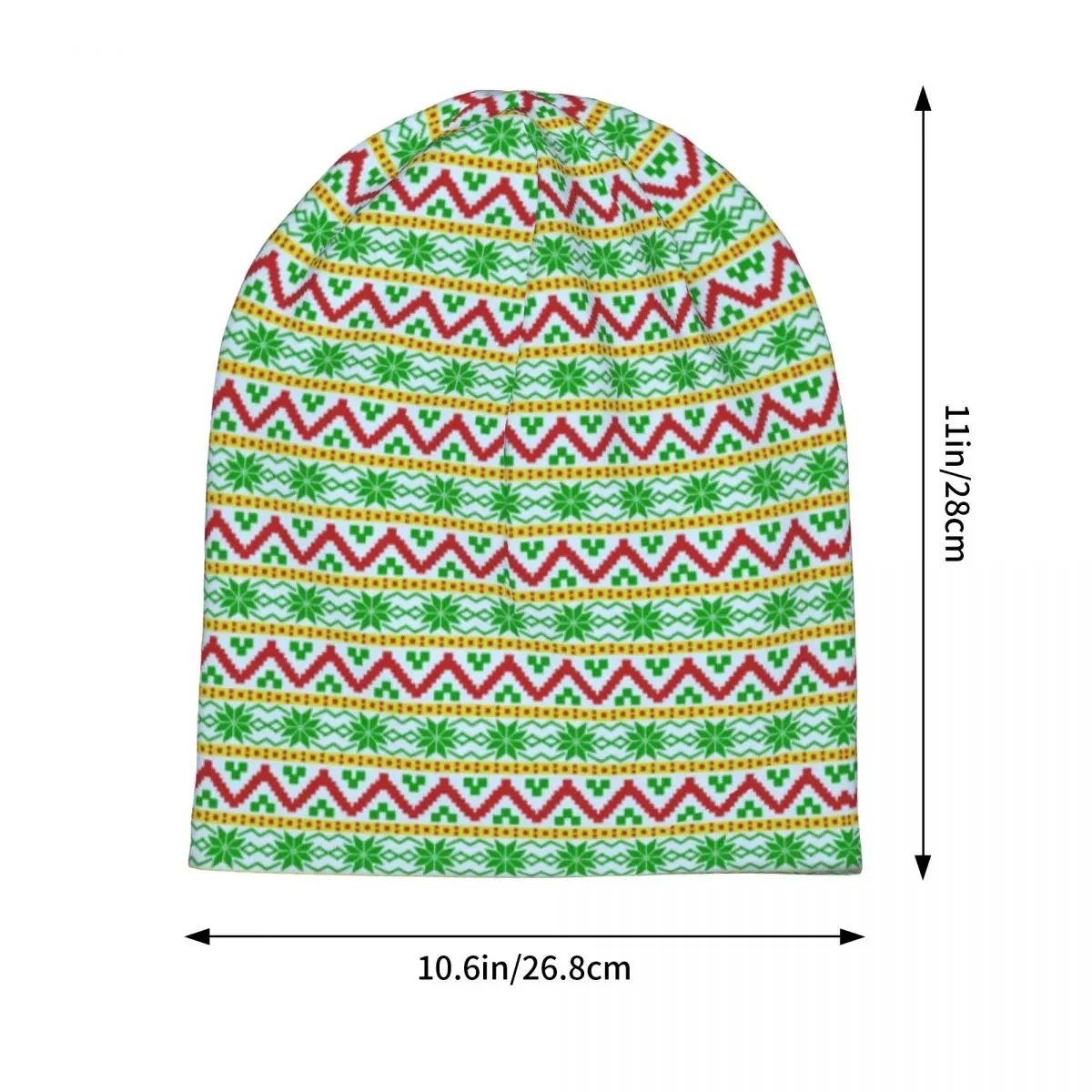 Funny Christmas Santa Claus Swole Weightlifter Bonnet Hats Hip Hop Street Skullies Beanies Hat Unisex Knitted Hat Dual-use Caps image 3