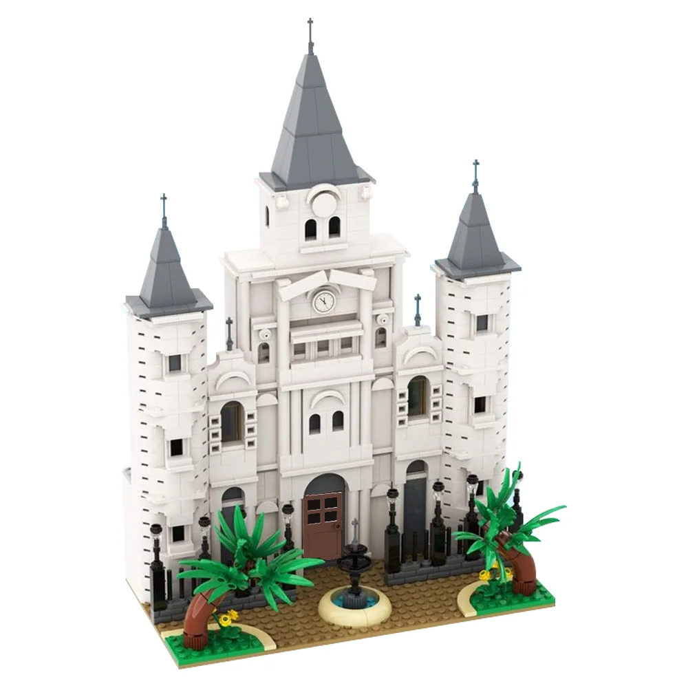 

Gobricks MOC-212793 St. Louis Cathedral - for River Steamboat 21356 Bricks Model Toys Sets