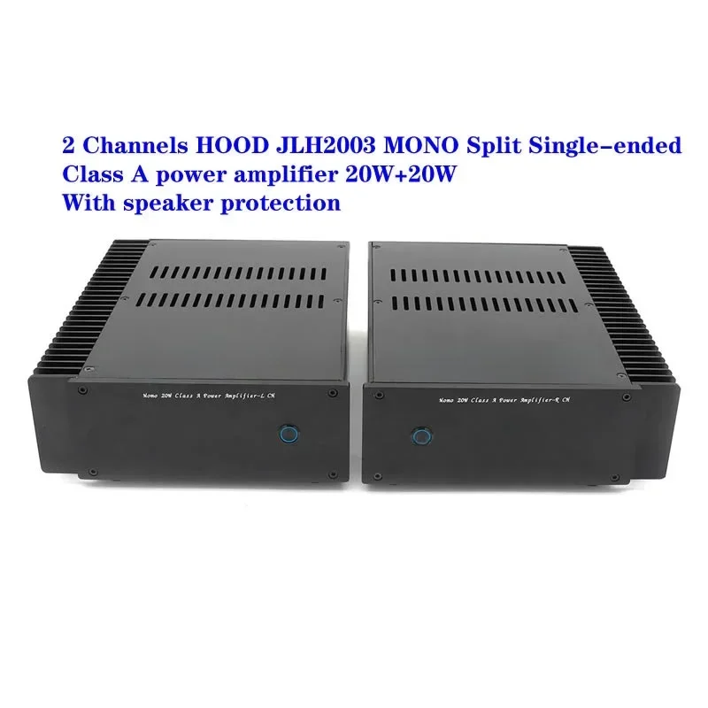 

2 Channels output power 20W+20W HOOD JLH2003 MONO Split Single-ended Class A power amplifier，With speaker protection
