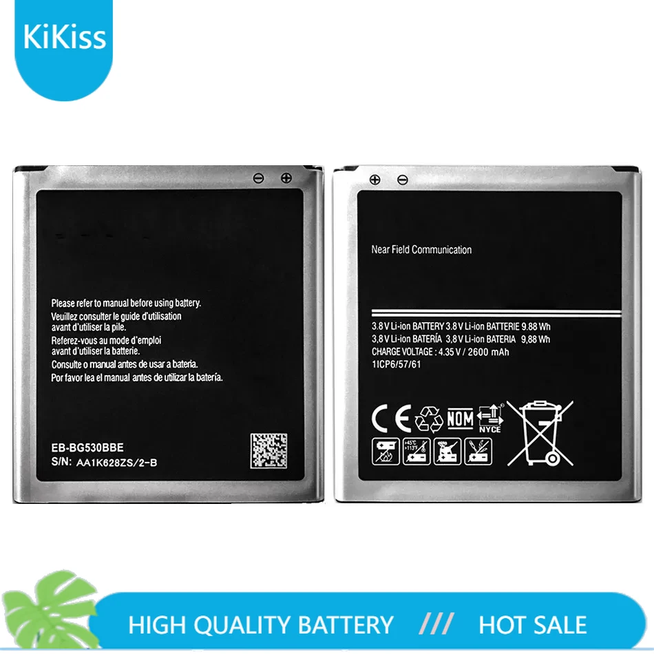 Battery for Samsung Grand Prime, EB-BG530CBU, EB-BG531BBE, J3119, J3 2016, J5 2015, J500 On5, J500F, SM-G531F, G530, G531, G530W