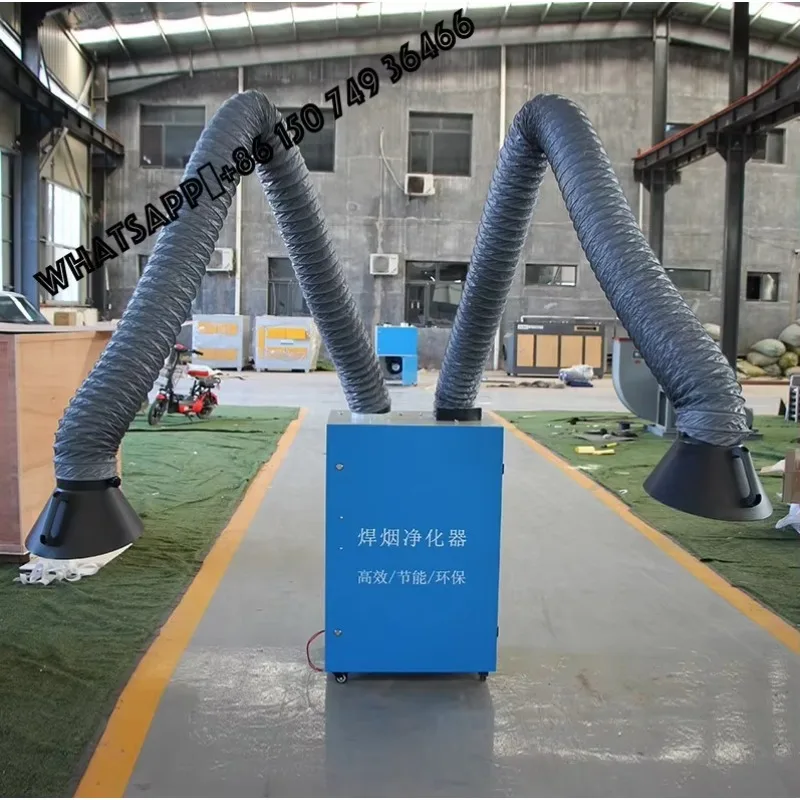 Ultra-Quiet Centralized Welding Fume Extraction System IoT Monitoring Nano-Coated Cartridge Filters for Clean Room for Medical