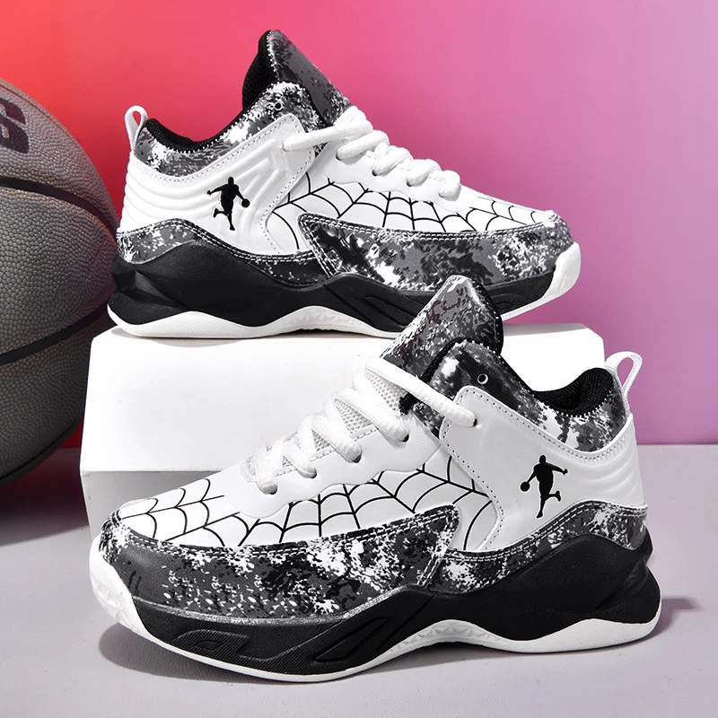 

Luxury Children Basketball Shoes Boy Chunky Sneaker Fashion Print 2026 New School Tennis Sports Shoes for Boy 4-8 Years