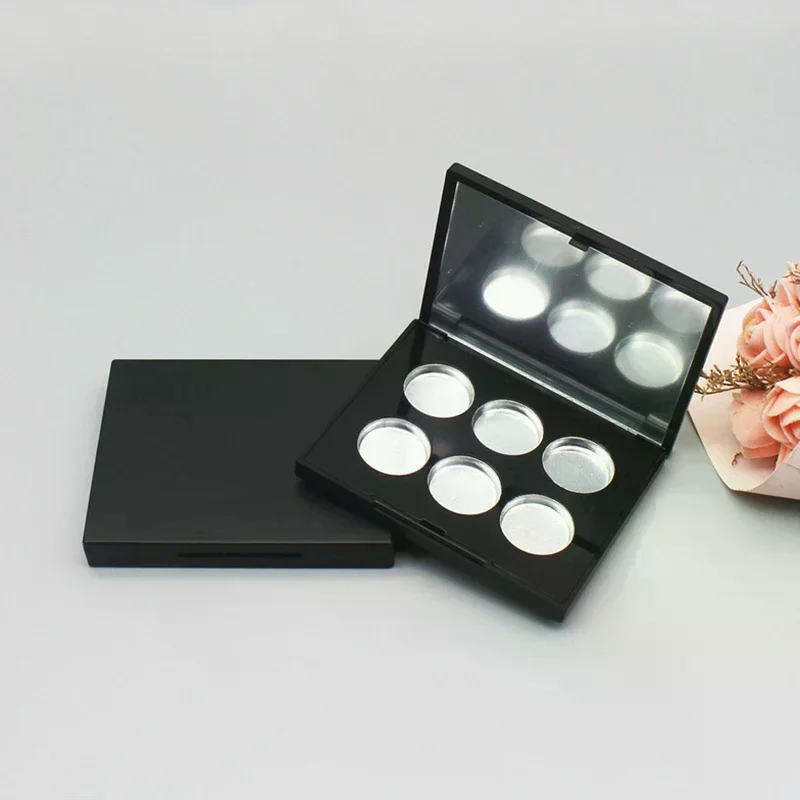 6 Grids Empty Eyeshadow Palette Makeup Storage Box Eyeshadow Dish Container DIY Makeup Beginners Storage Box Tools