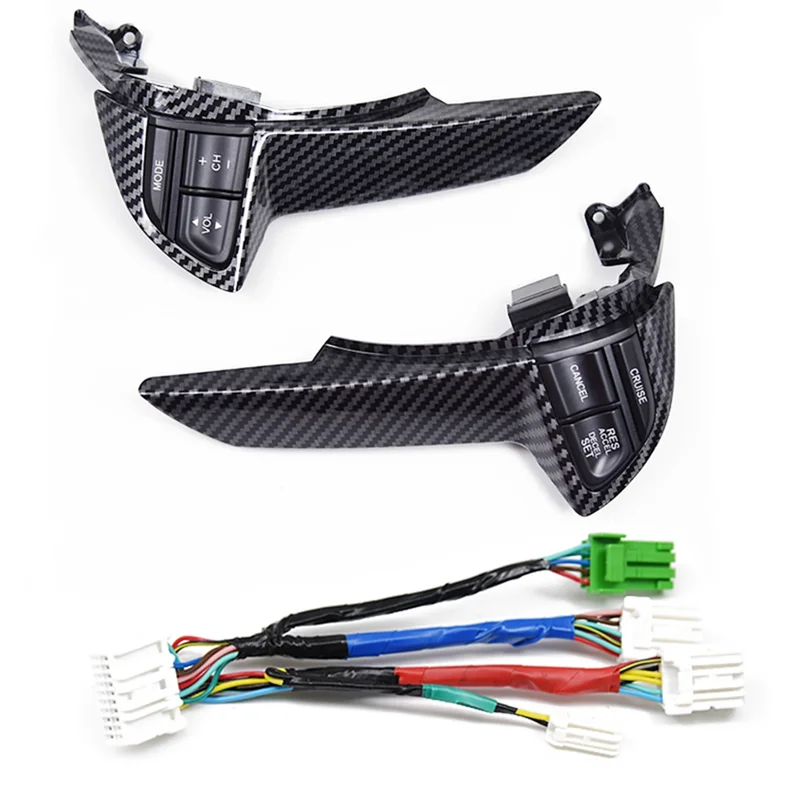 Tombol Pengatur Volume Sakelar Multifungsi Kontrol Kecepatan Roda Kemudi Mobil Yang Sedang Tren Untuk Honda Accord 2008-2012, B