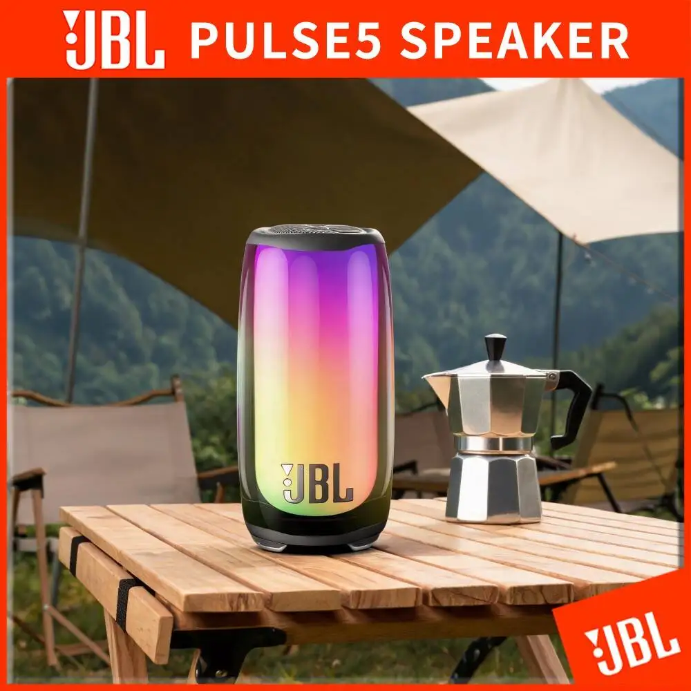 JBL Pulse 5 Portable Bluetooth Speaker Original Pro Sound 360° Light Show IP67 Waterproof For Beach Camping Backyard Party