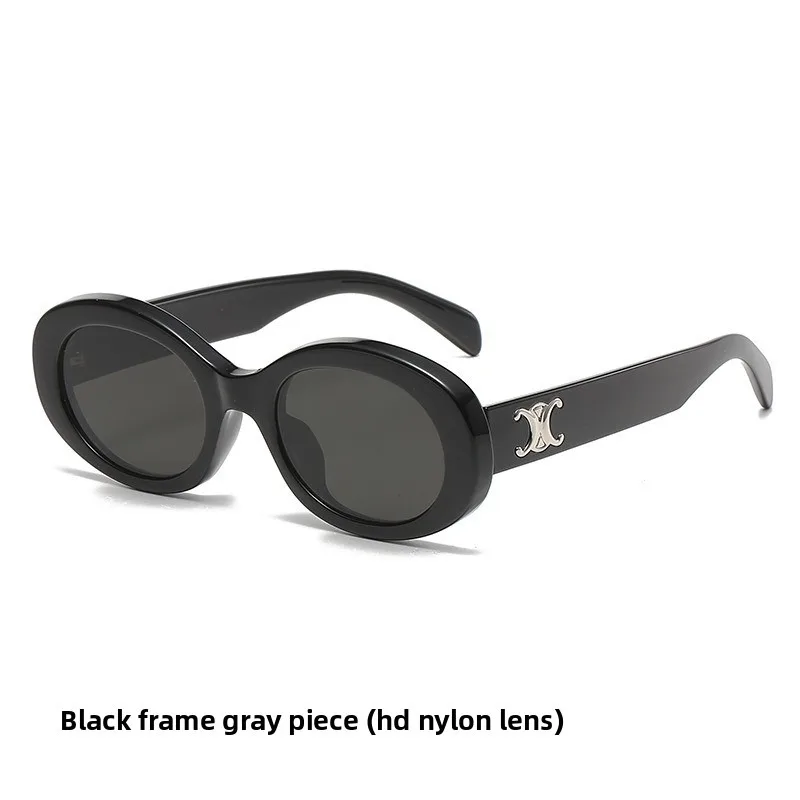 

Новые высококачественные люксовые брендовые дизайнерские овальные женские солнцезащитные очки, круглые мужские модные очки, солнцезащитные поляризационные очки UV400 ins