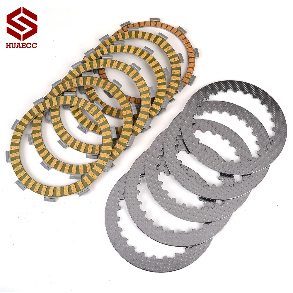 Clutch Friction Disc Plates for Honda Steed 400 NV400 CJ CK CS CV NT400 Bros 400 NC25 VT500 ED EF VRX400T NC33 NV400 Shadow