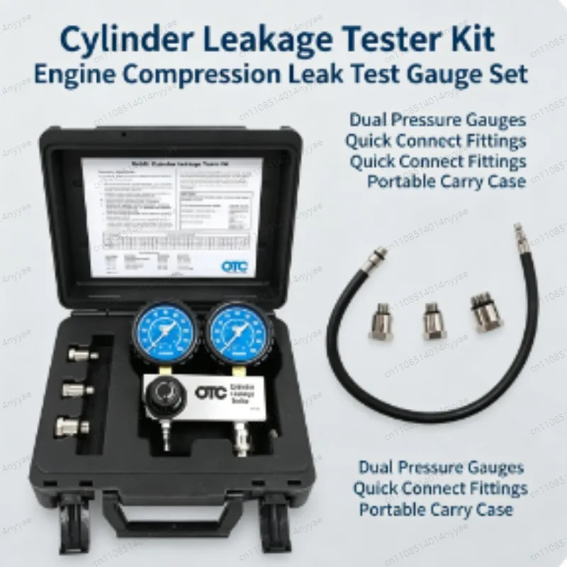 Engine Cylinder Leakage Tester OTC5609CSPX Cylinder Pressure Gauge Leakage Tester 24 