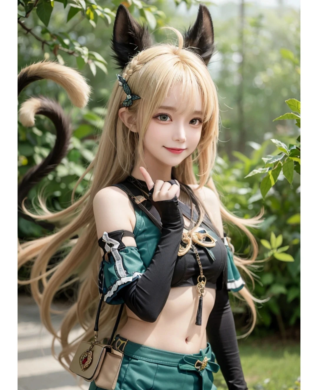 

Genshin Impact Kirara Cosplay Costume Wig Game Uniform Outfit Headwear Tail Cat Upon The Eaves Vision Inazuma Party Men Women