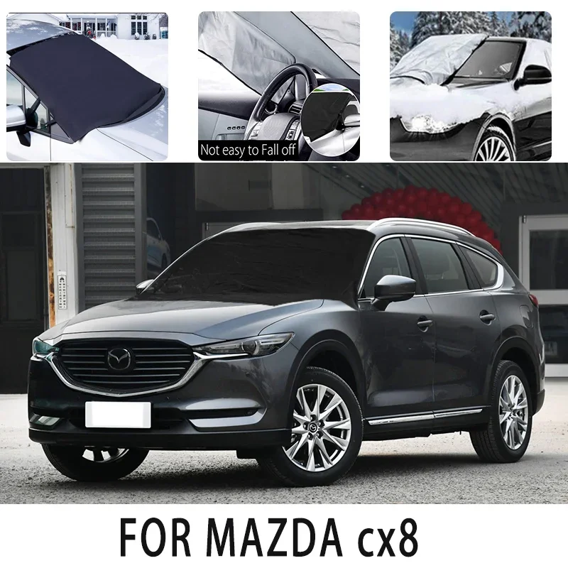 

Carsnow cover front coverfor MAZDA cx8 snowprotection heat insulation shade Sunscreen wind Frost prevention car accessories