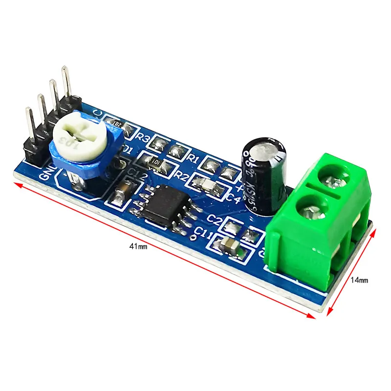 Gain for LM386 Amplifier Module 20-200x Audio Amp Board  5pcs