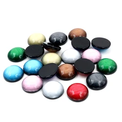 16mm 20pcs/Lot 12mm 40pcs/lot Mix AB Colors Style Flat back Resin Cabochons Fit 16mm Cameo Base Cabochons