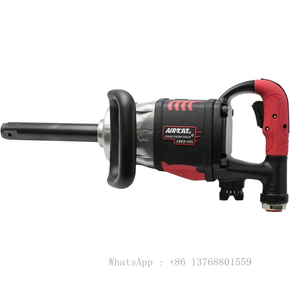 

AIRCAT Pneumatic Tools 1993-VXL: 7-Inch Extended Anvil, 1-Inch Vibrotherm Drive Composite Straight Impact Wrench 2,300 Ft-lbs