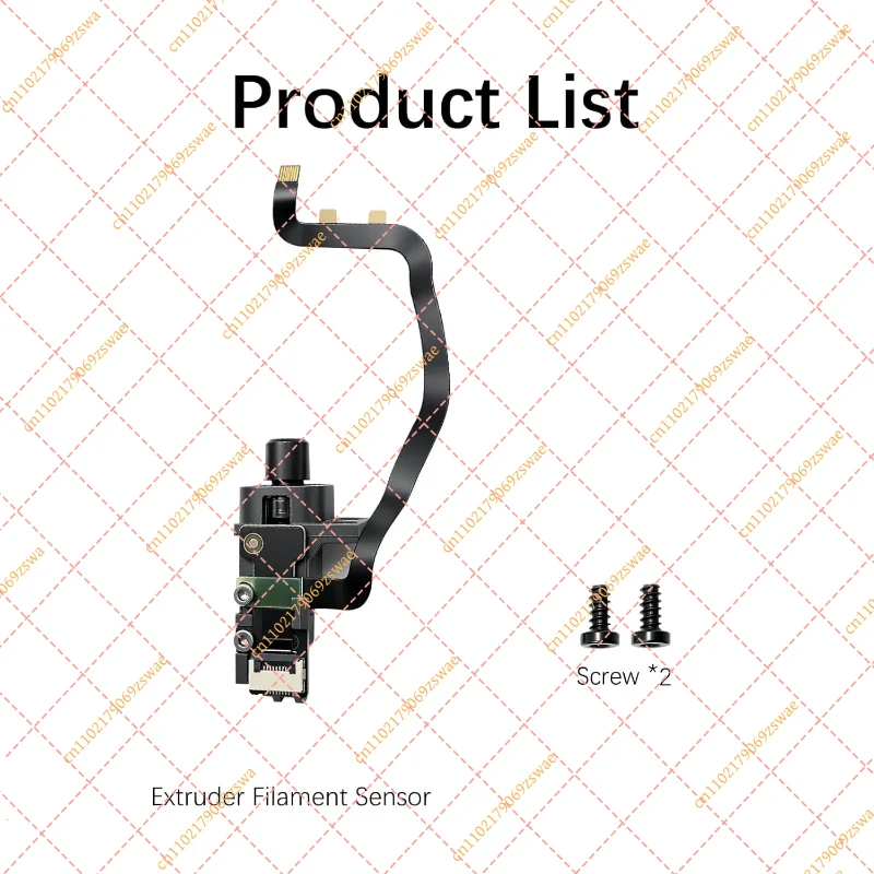 For BambuLab Extruder Filament Sensor – H2S Replacement Part Genuine Filament Runout Sensor for H2S 3D Printer.