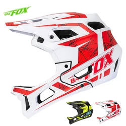 BATFOX Full Face Adult Dirt Bike Helmet Light Bike BMX Extreme BMX MX Downhill Off-Road Racing Helmet