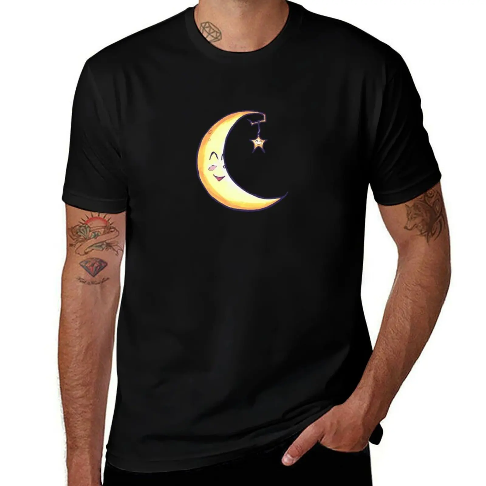 

Good Night Moon Cartoon T-Shirt Mechanic Work Tee Shirt