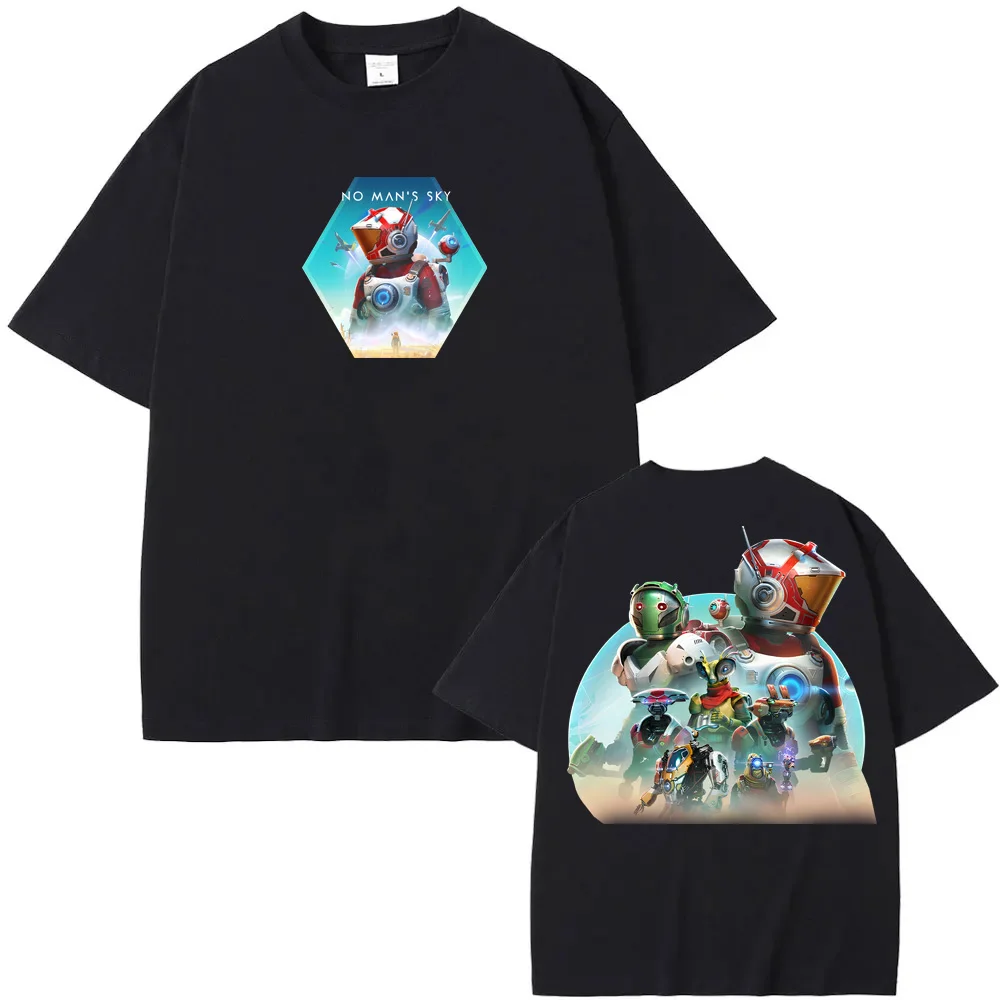 

No Man's Sky T-shirt Action-adventure Survival Game Graphic Printing TEE 100%cotton Comfortable Casual Round Neck Soft Tees