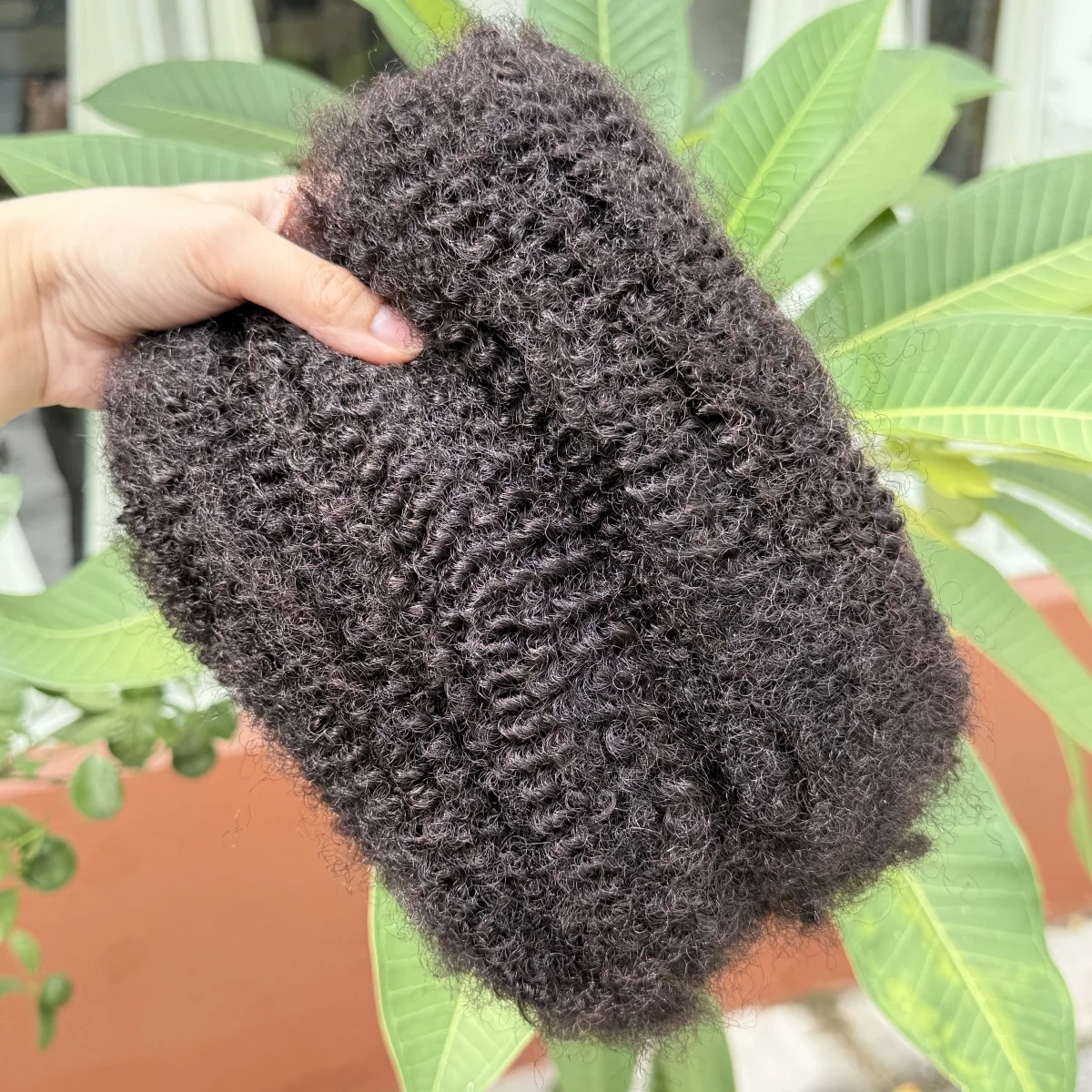 Nabi Afro Kinky Bulk Hair No Attachment Human Hair Bulk Peruvian QVR 4C Kinky Curly Wave 50g/1Pc Braiding Natural Color Braids