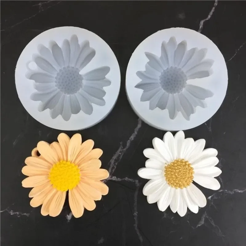 

DIY Candle Silicone Mold Daisy Chamomile Candle Wax Mold Candle Making Handmade Soap Candle Mold