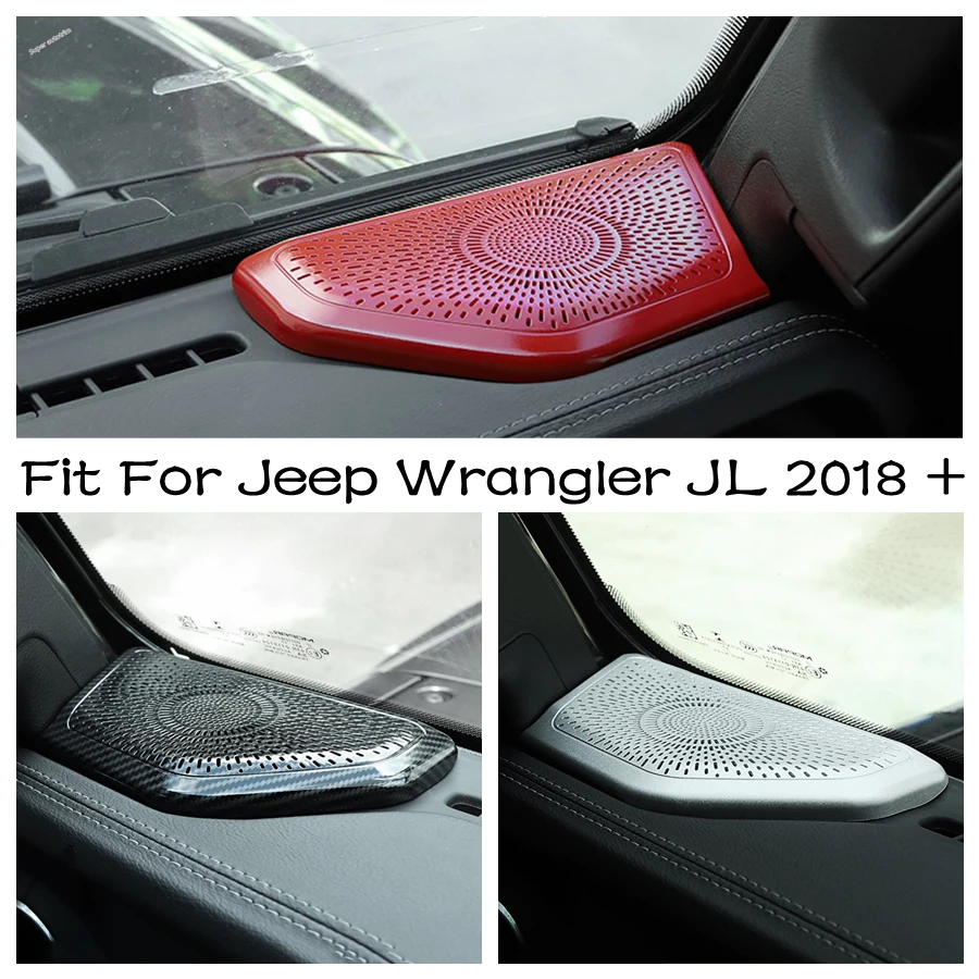 

Inner Window A Pillar Stereo Speaker Panel Decoration Cover Trim For Jeep Wrangler JL 2018 - 2022 Car ABS Interior Accessories