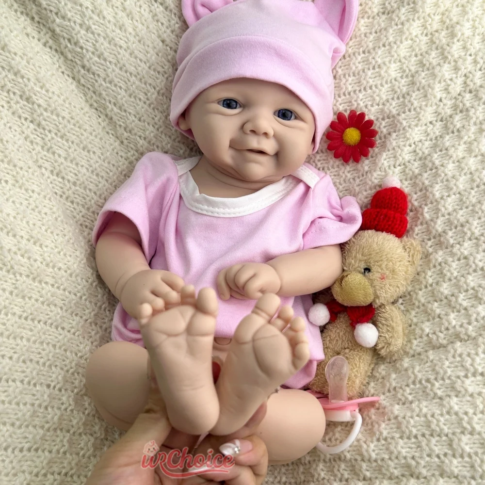43 سم فيفيان ناعمة مقاومة للماء السيليكون ولد من جديد طفل فتاة حية رعاية الطفل دمية تهدئة الدعم لمرضى الزهايمر هدية