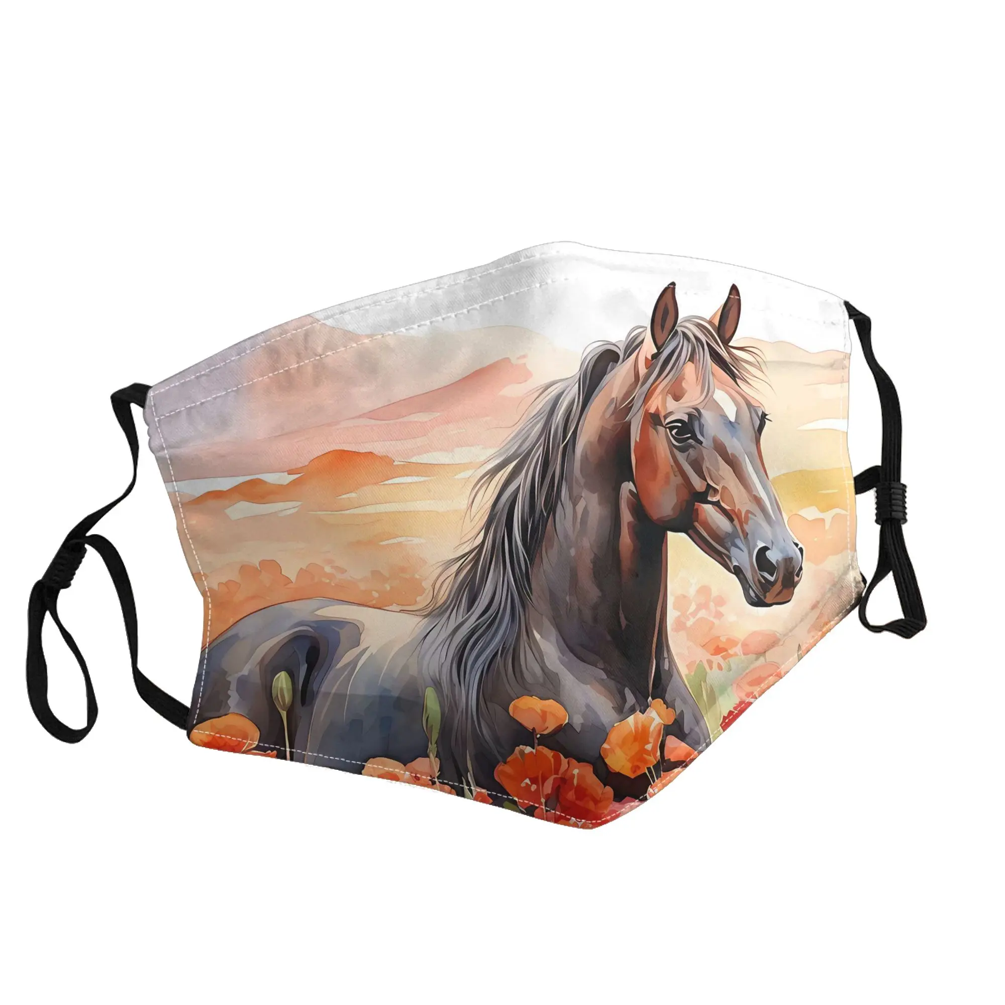 

Galloping Horses Running Horse Mask Unisex Outdoor Fashion Printed