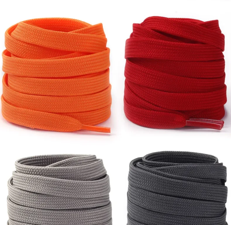 1 Paar solide, flache Schnürsenkel für Sneaker, Canvas-Schuhe, Damen- und Herrenschuhe, 21 Farben, Breite 0,8 cm, klassische Schnürsenkel für Schuhe. – Detail 22