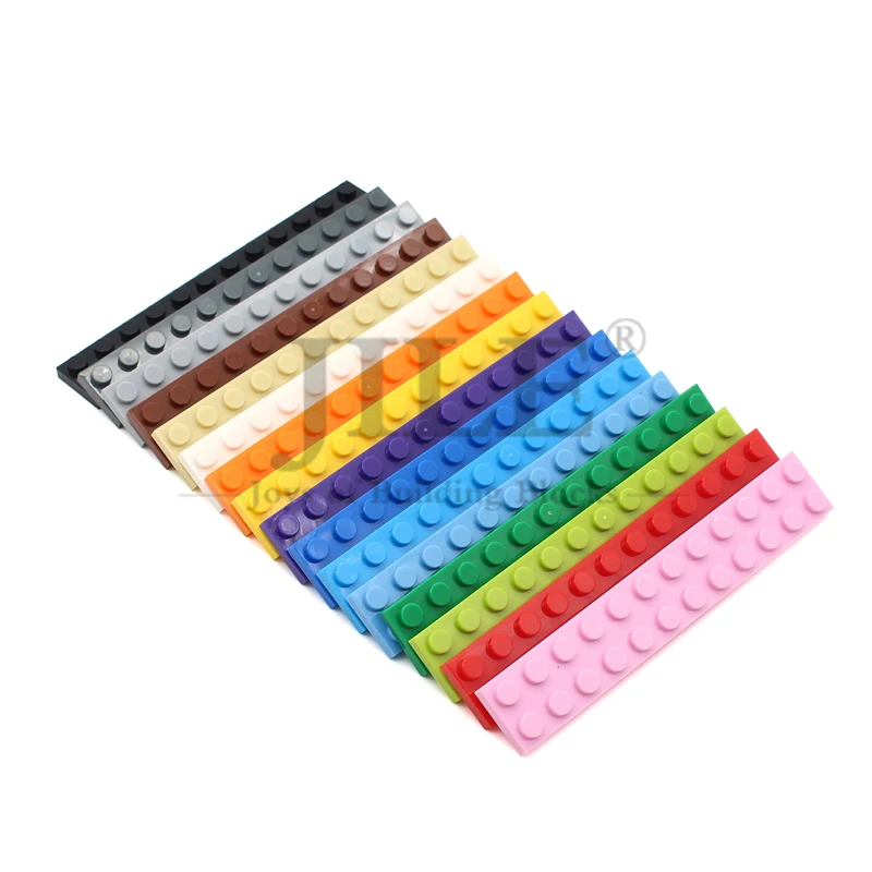 10 szt. Klocków Moc 2445 Płytka 2x12 Klocki Konstrukcyjne Płaskie DIY Budowanie Kompatybilne Montaż Małe Cząsteczki Kreatywne Zabawki Prezent