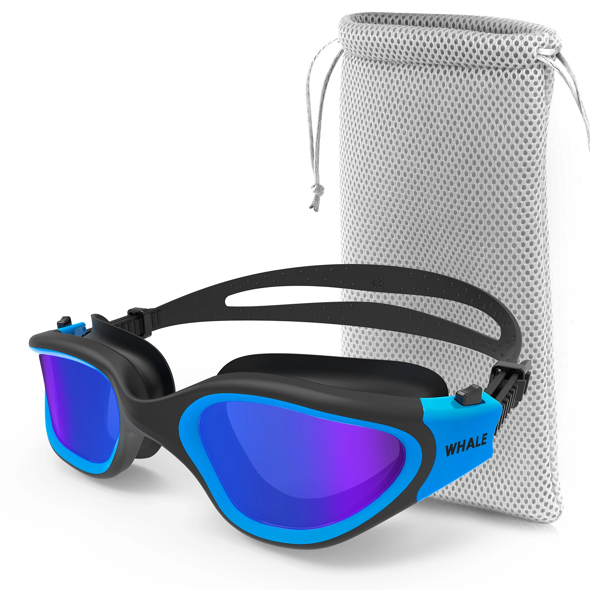 Blue with bag