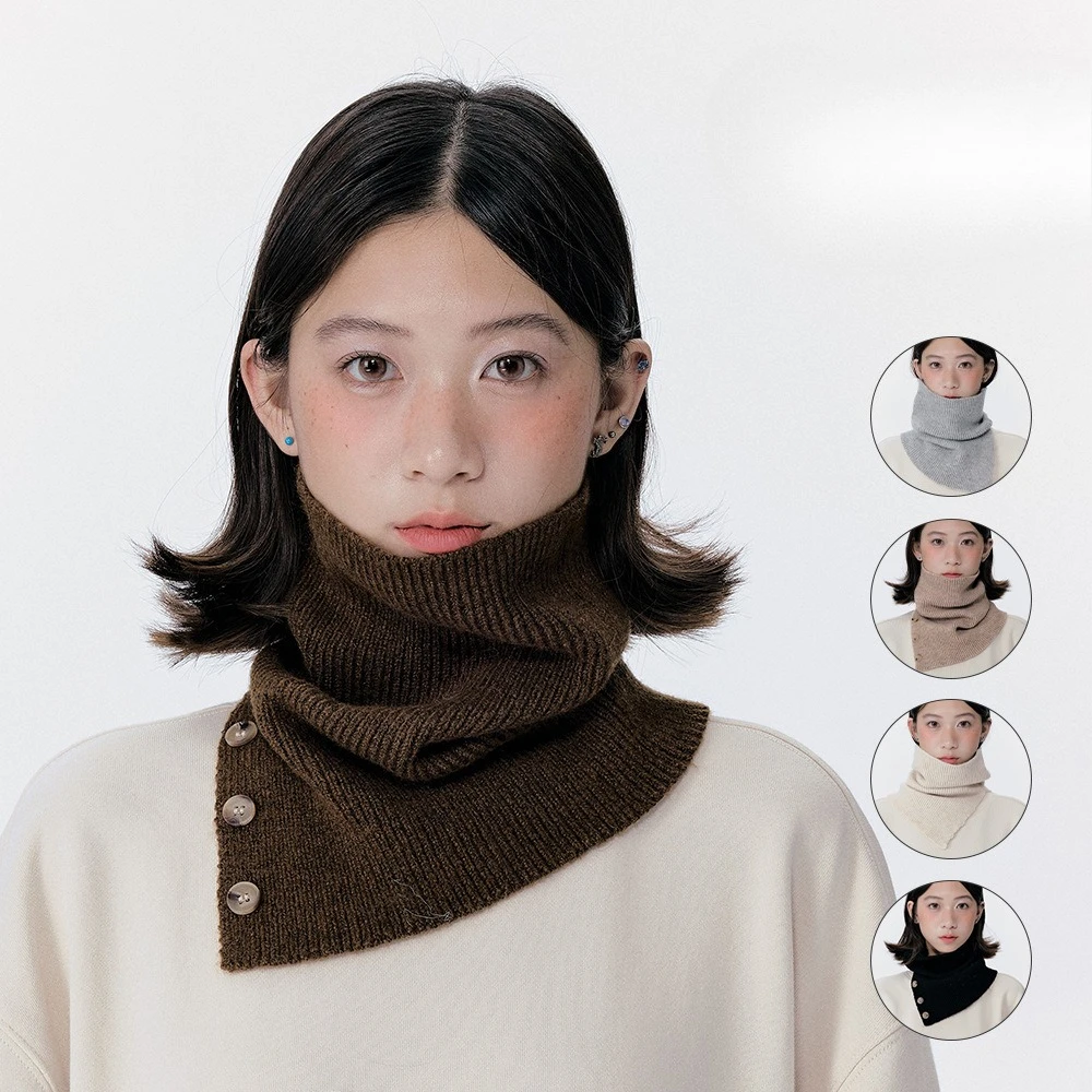 

Корейская версия вязаных шарфов, женский шарф с искусственным воротником, женские шали, съемный воротник, подходящее пальто, теплый шарф