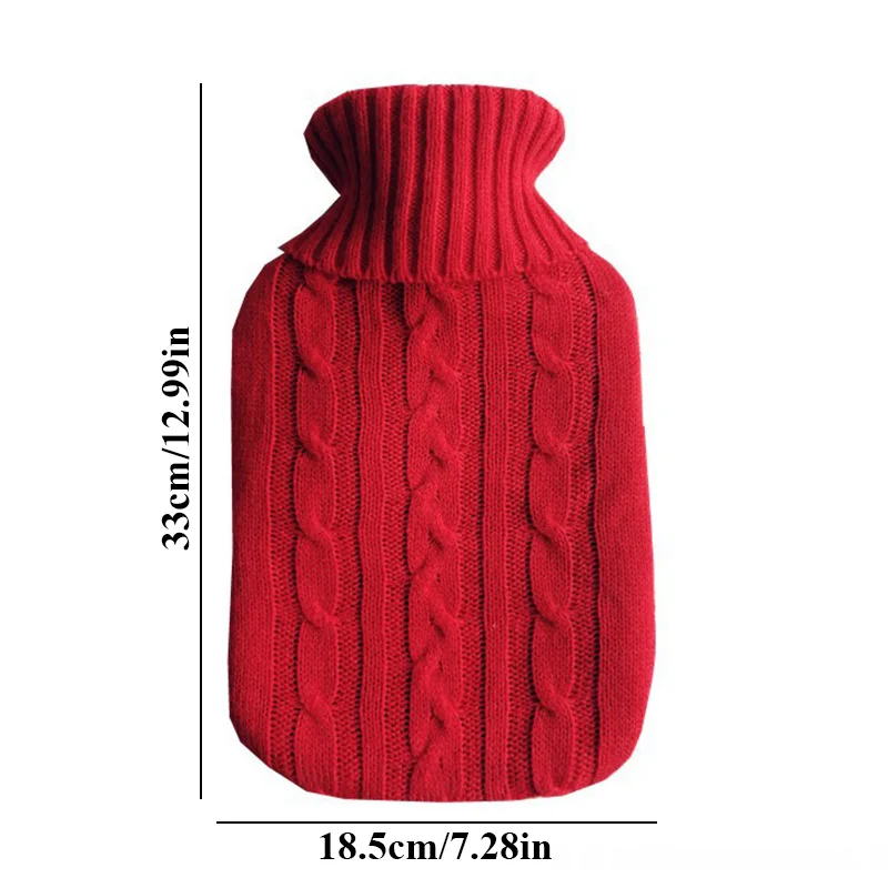 2000ml Large Knitted Hot Water Bag Cover Warm Explosion-Proof Cold-Proof Heat Preservation Hot Water Bottle Cover For Keep Warm