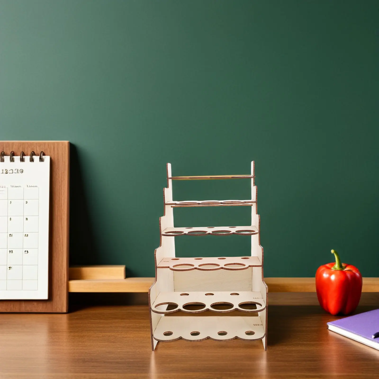 Multi-Layer Paint Storage Rack Wooden 2