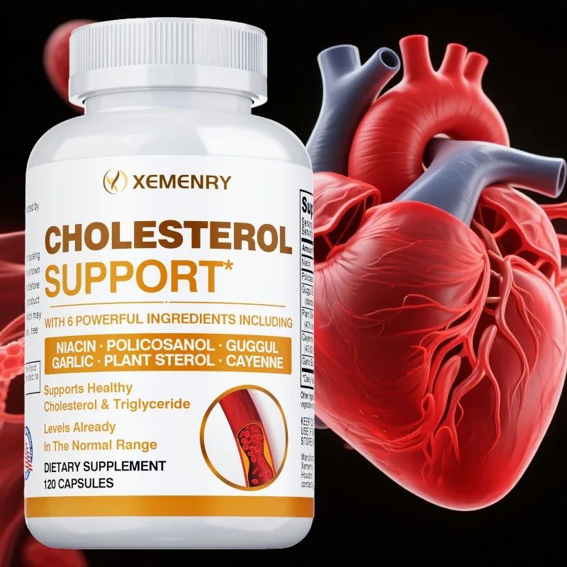 

Cholesterol Health Supplement - Lowers LDL and Triglycerides, Supports Healthy Cholesterol Levels Natural Heart Health Capsules